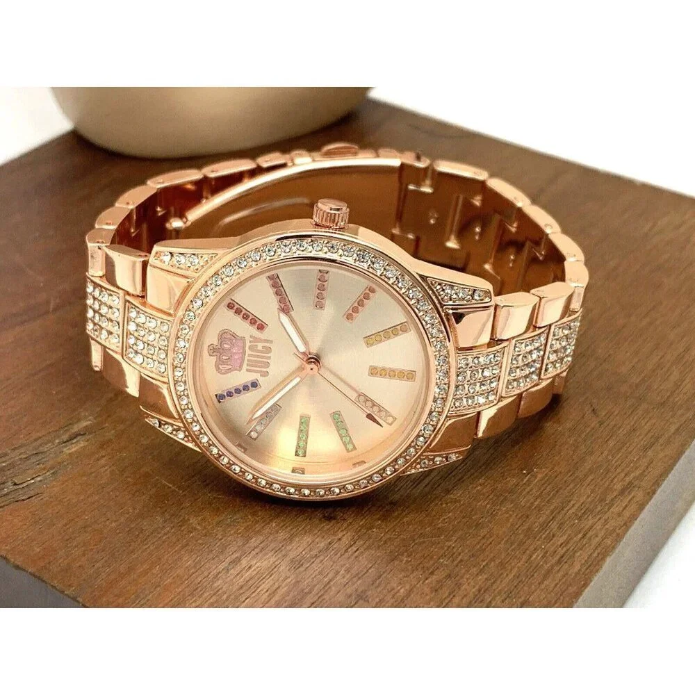 Juicy By Juicy Couture Women's Watch JC/5014 Quartz Rose Gold Steel 34mm